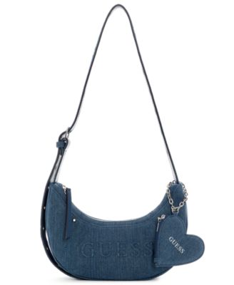 Sasha Small Heart Charm Hobo Shoulder Handbag