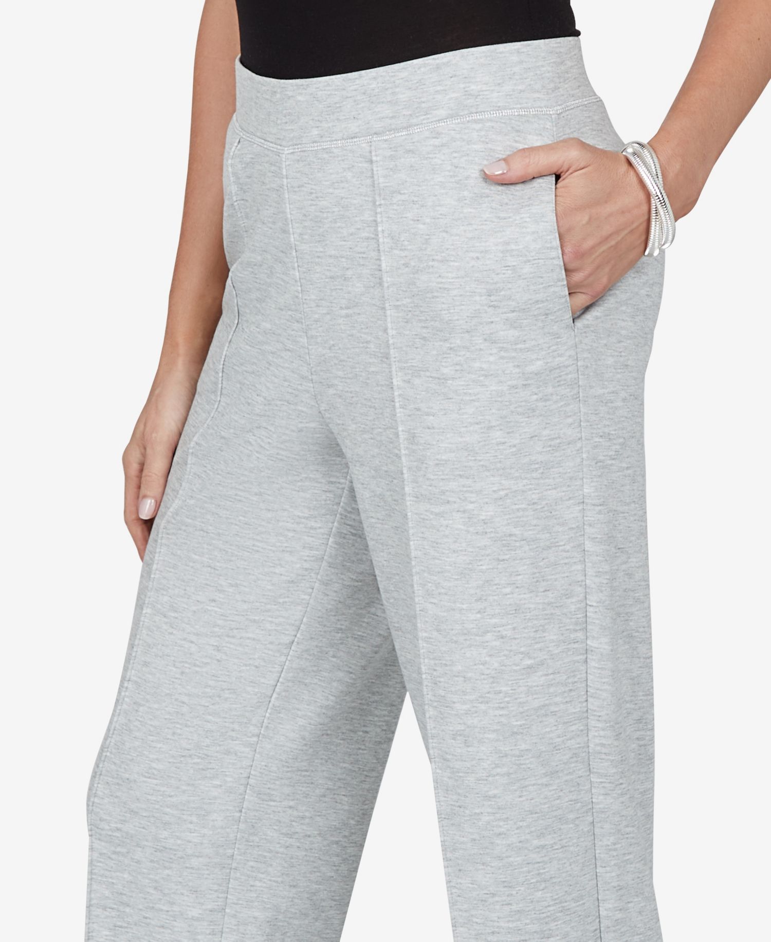 Petite Wide-Leg Pull-On Pants