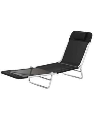 Outdoor Chair, Folding Design, Adjustable Backrest for Camping, Travel and Outdoor Activities