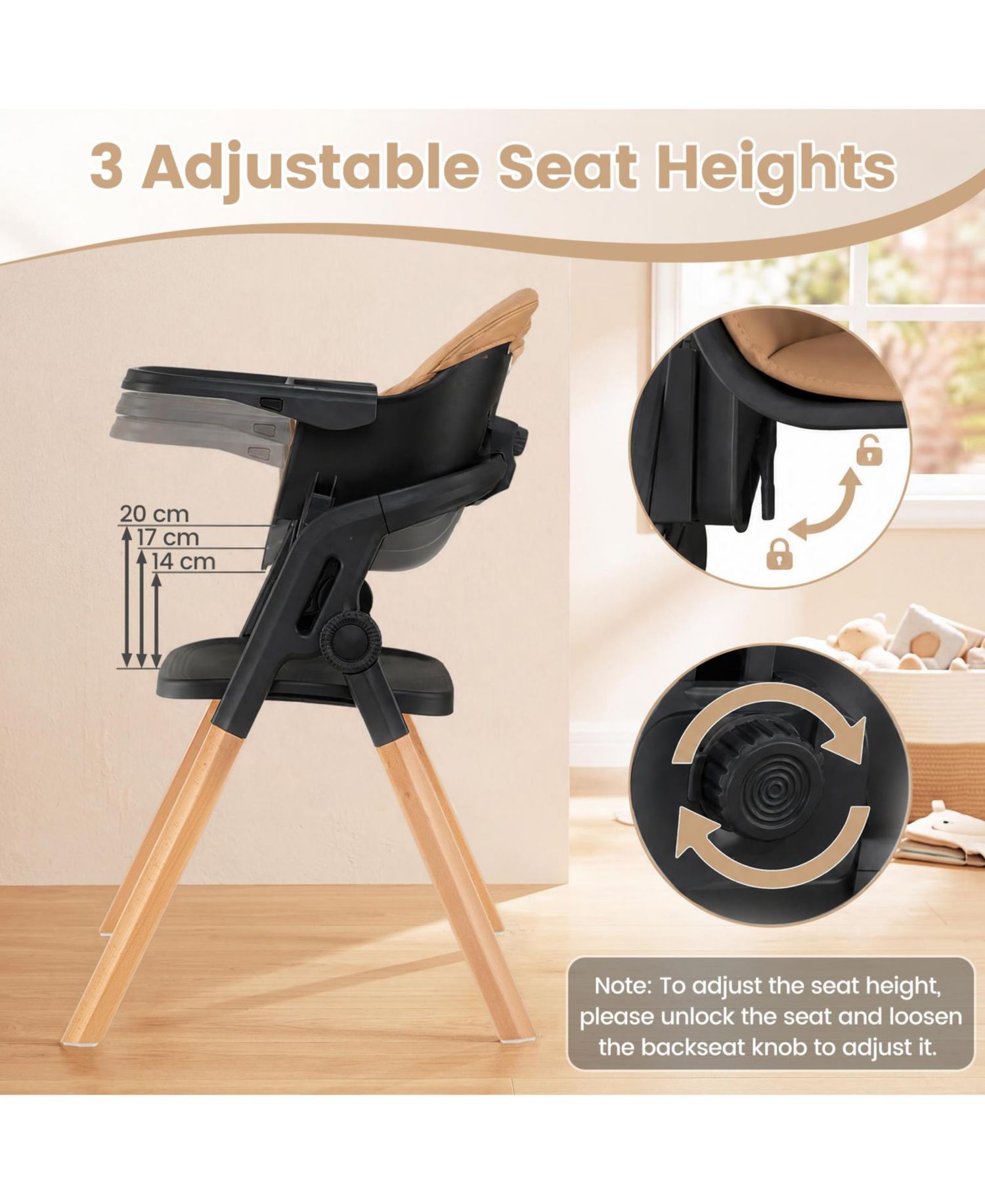 Convertible-Foldable High Chair