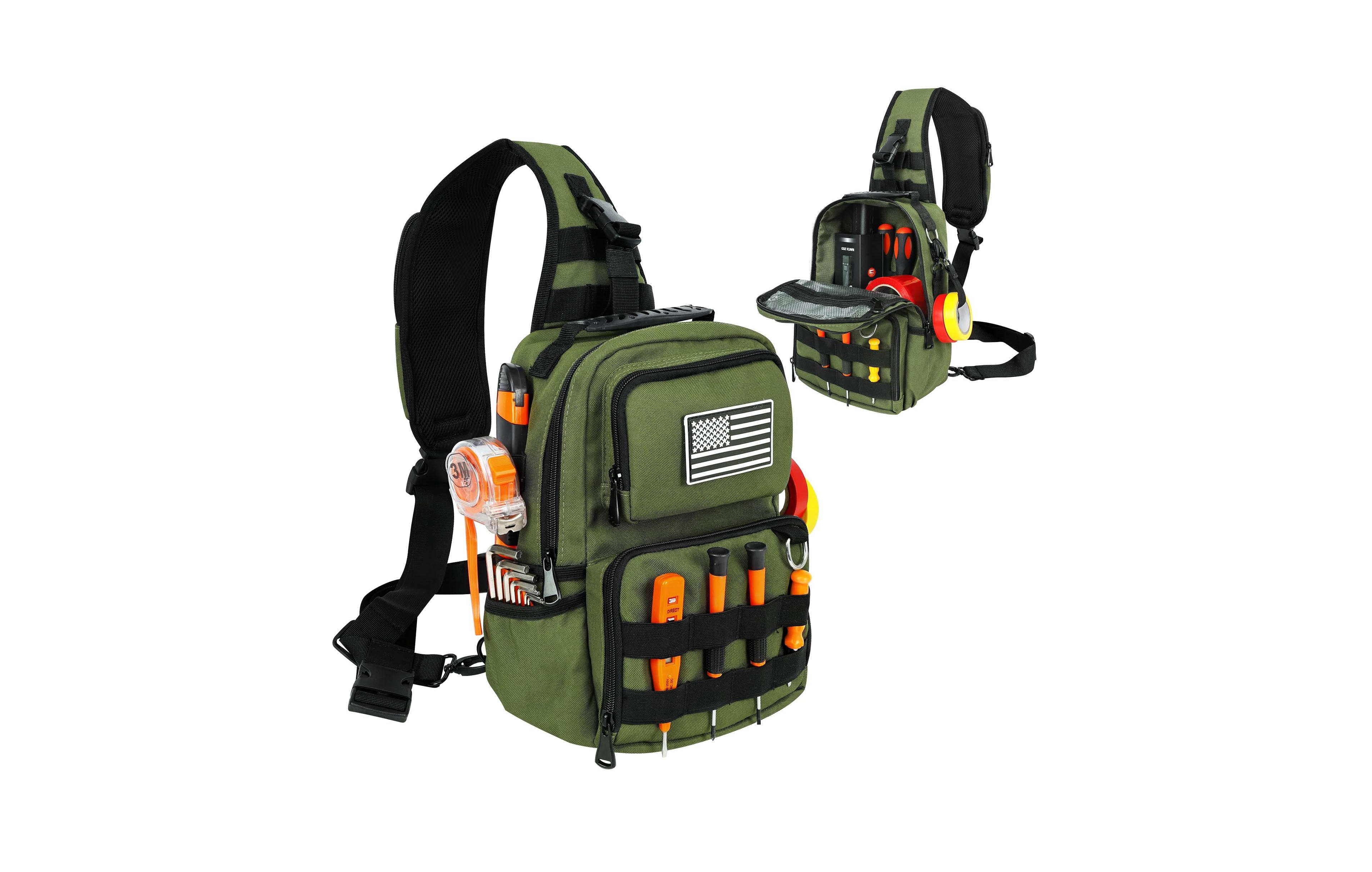 Xdovet Heavy Duty Electricians Sling Tool Bag With Multi Pocket Molle System