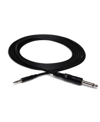 Stereo Mini Male to 1/4" Mono Male Cable, 10 ft.