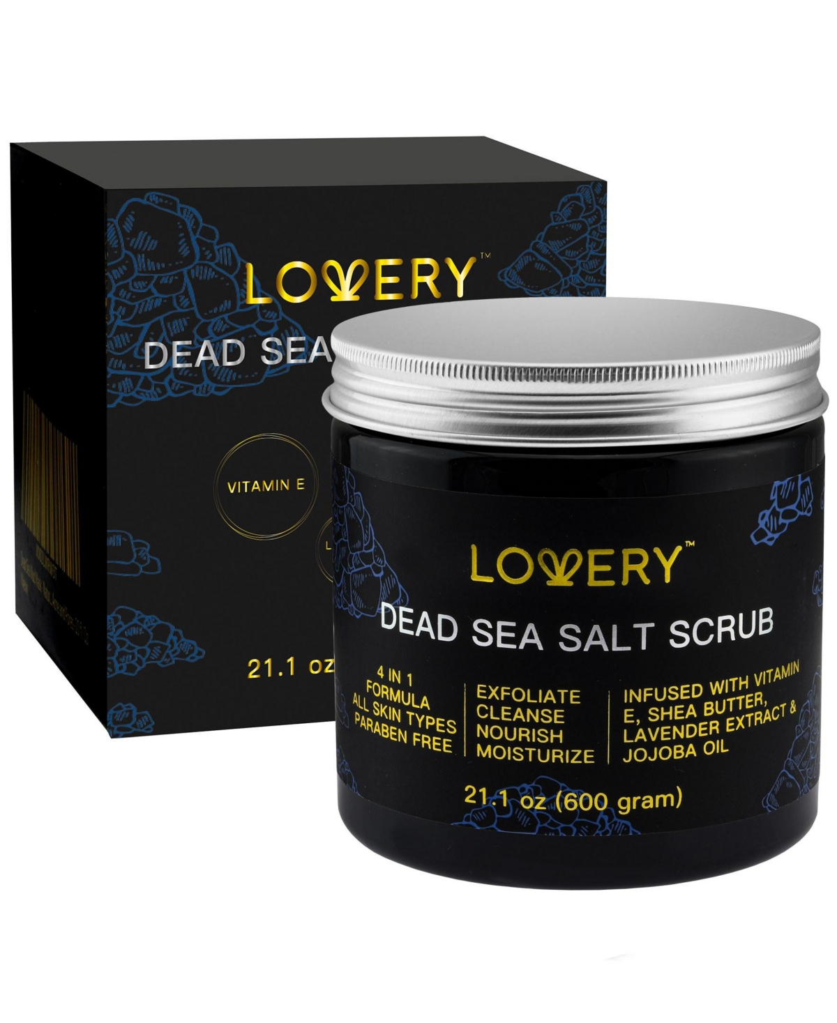 Lovery Exfoliating Dead Sea Salt Scrub - Multi