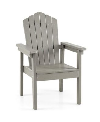 High-Back Adirondack Chair with Wide Armrests for Deck and Poolside