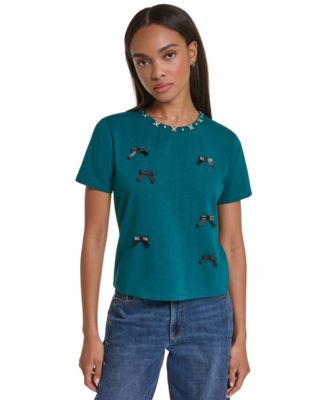 Women's Front Bow Crewneck T-Shirt