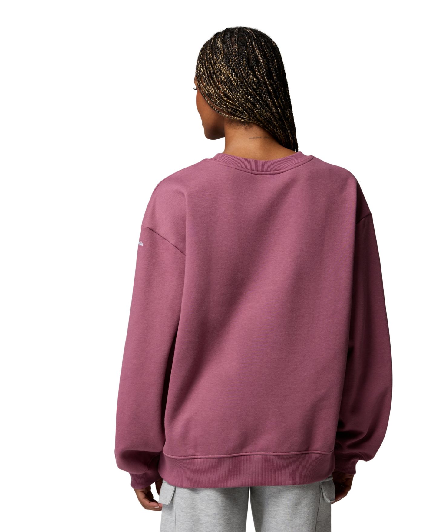 Женский свитшот Columbia Aldermore Crewneck Long-Sleeve Sweatshirt, цвет: Состаренный розовато-лиловый — фото 5