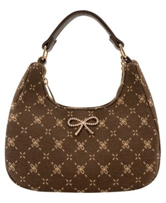 Gigi Canvas Bow Small Crossbody Handbag