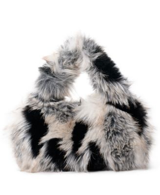 Sophia Small Hobo Faux Fur Handbag