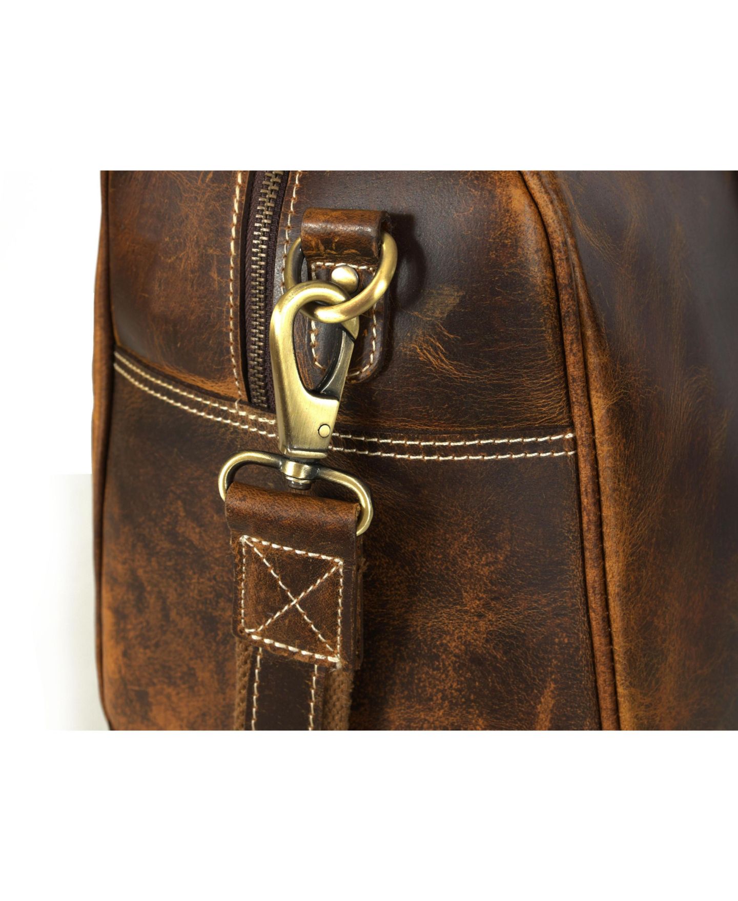 Сумка Aaron Leather Goods 20 Inch Heritage Voyager Duffel, цвет: Oxford — фото 12