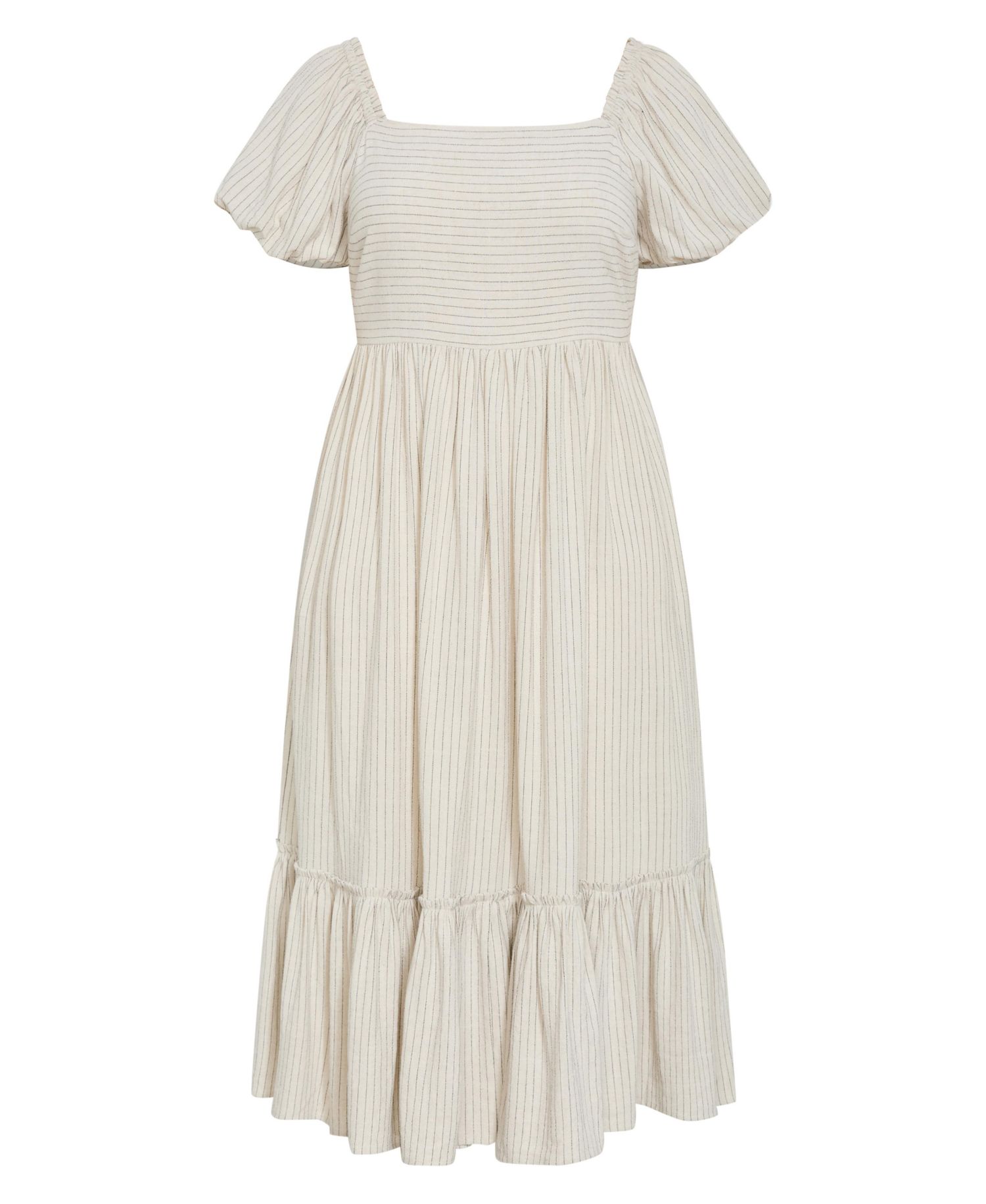 Plus Size Simone Mini Stripe Midi Dress