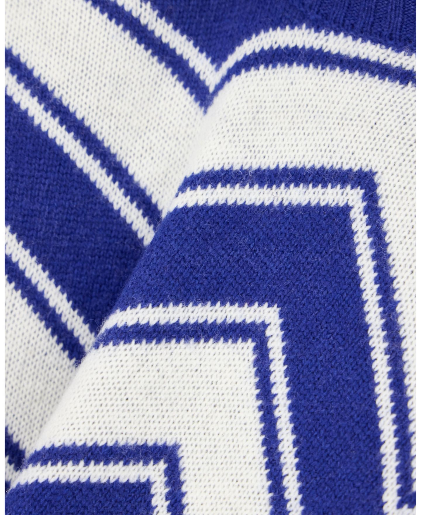 Мужской свитер A|X Armani Exchange Wool-Blend Chevron Crewneck, цвет: Синий молочный — фото 5