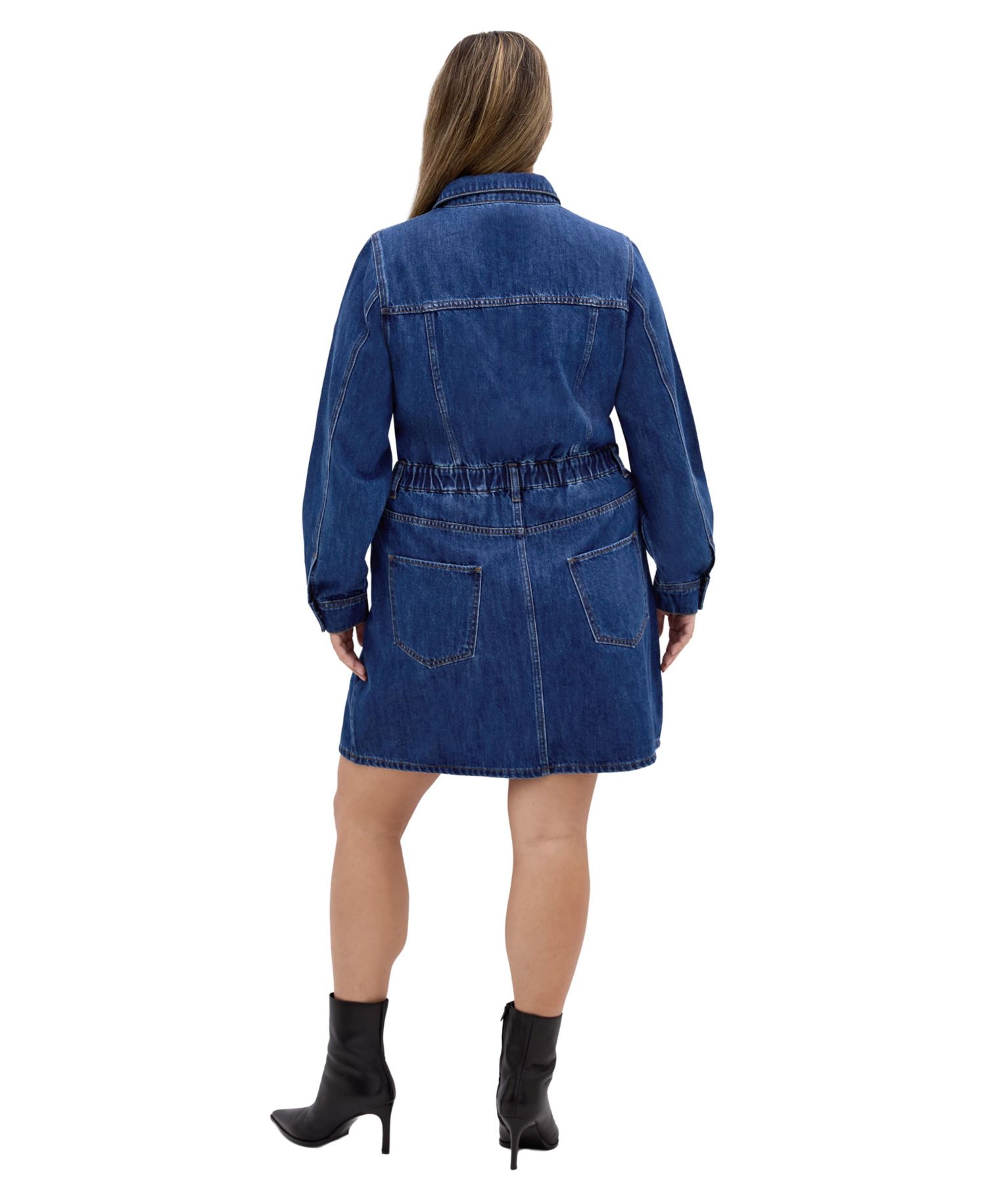 Plus Size Liora Denim Mini Dress