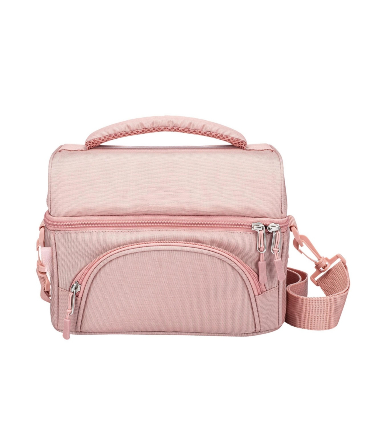 Gnuadz Lunch Bag With Adjustable Strap and Outer Pocket Camping Outdoor Picnic - Blush
