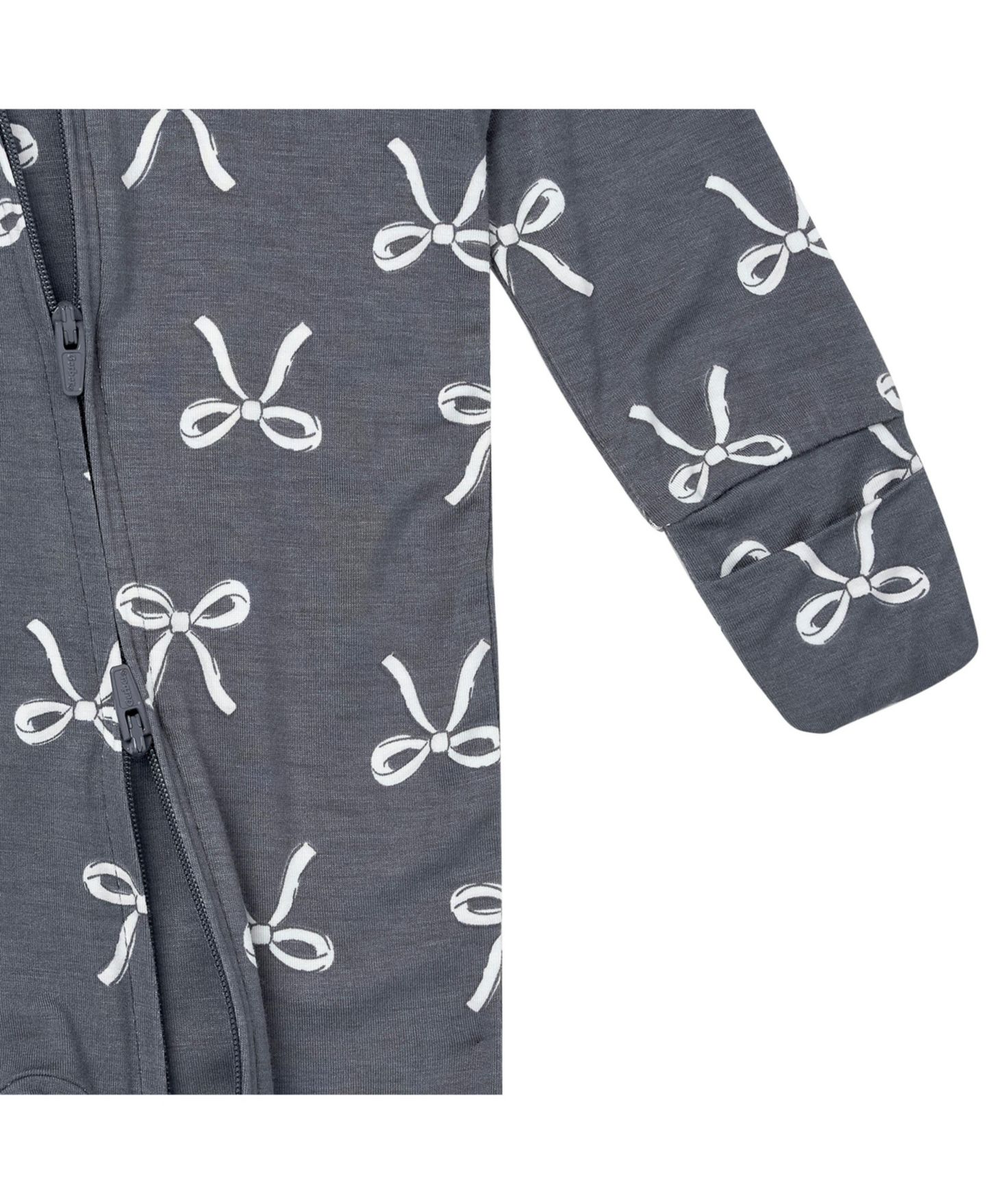 Пижама Footless для девочек, облегающий крой — Gerber, цвет: Bows — фото 4