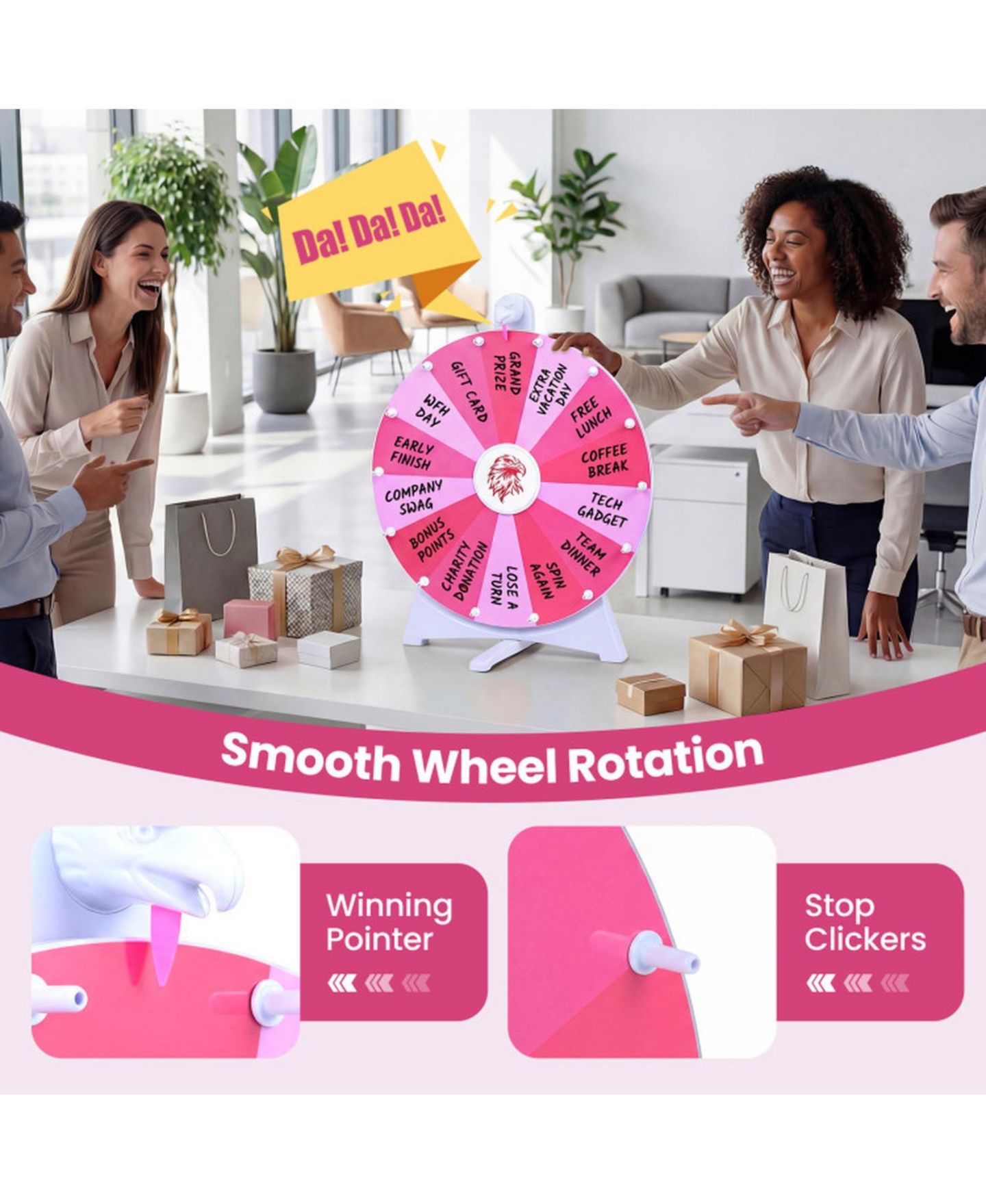 Детская настольная игра HONGGE Rewritable 14-Slot Spin Wheel Board Game, Ages 3+, цвет: Разноцветный — фото 6