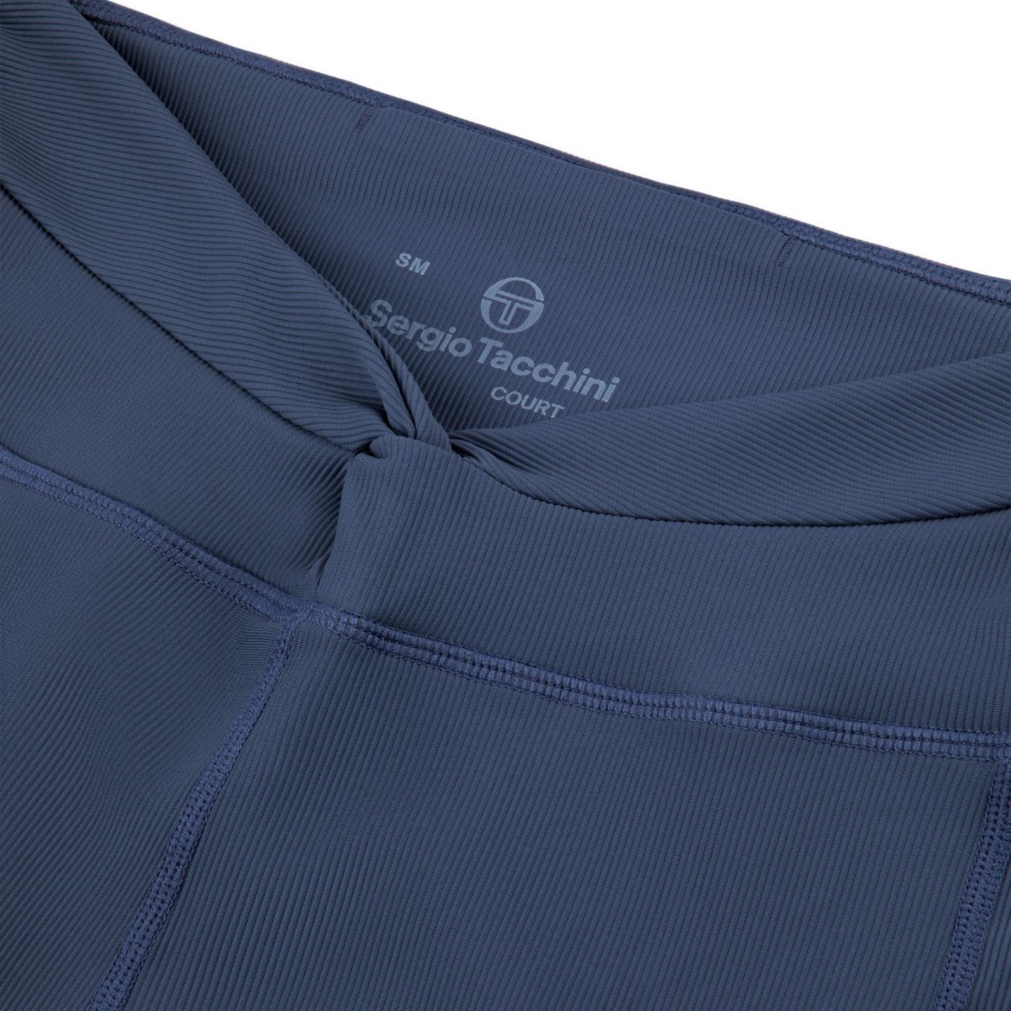 Женские леггинсы Sergio Tacchini Giulia High-Waisted Ribbed Ottoman, цвет: Синий индиго — фото 5