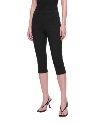 Women's Mid-Rise Slim Capri Trousers
