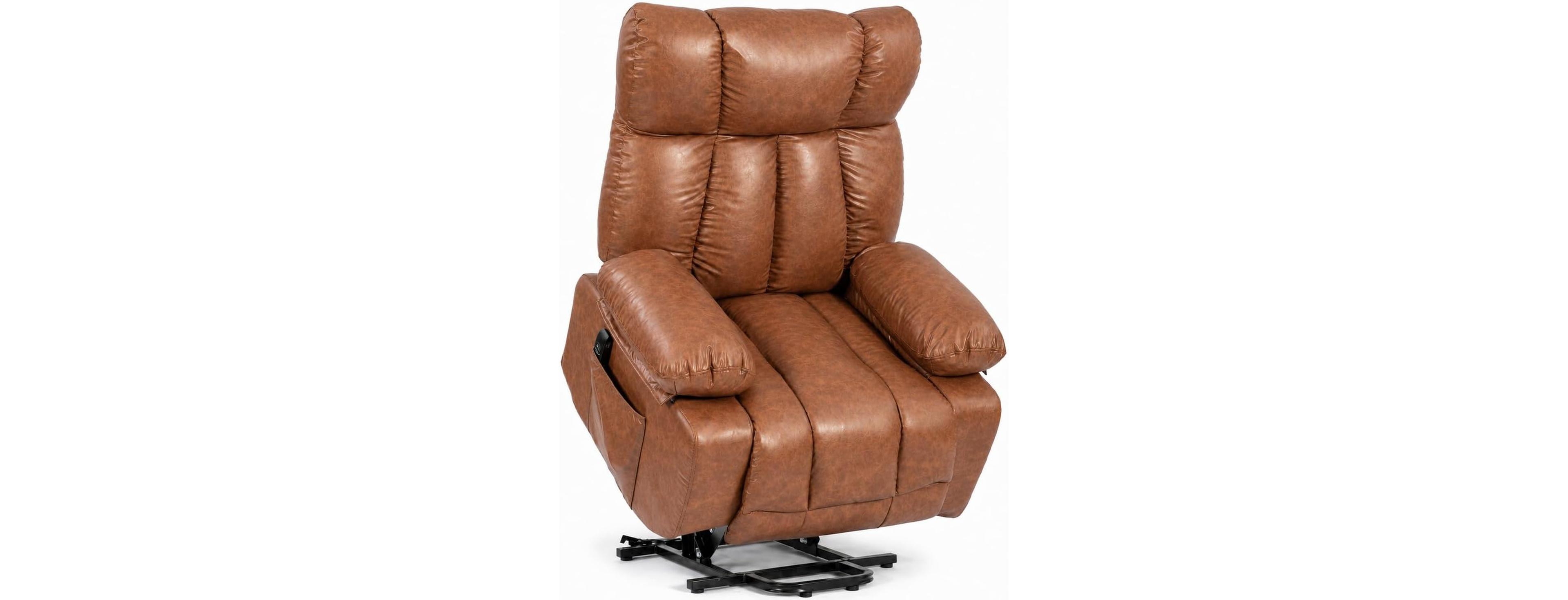 gaomon Swivel Rocker Recliner Lift Chair with Massage, Heat and Usb Port, Manual Rotation