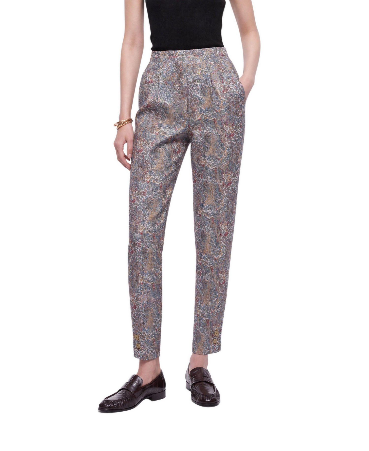 Women's Printed High Waist Trousers