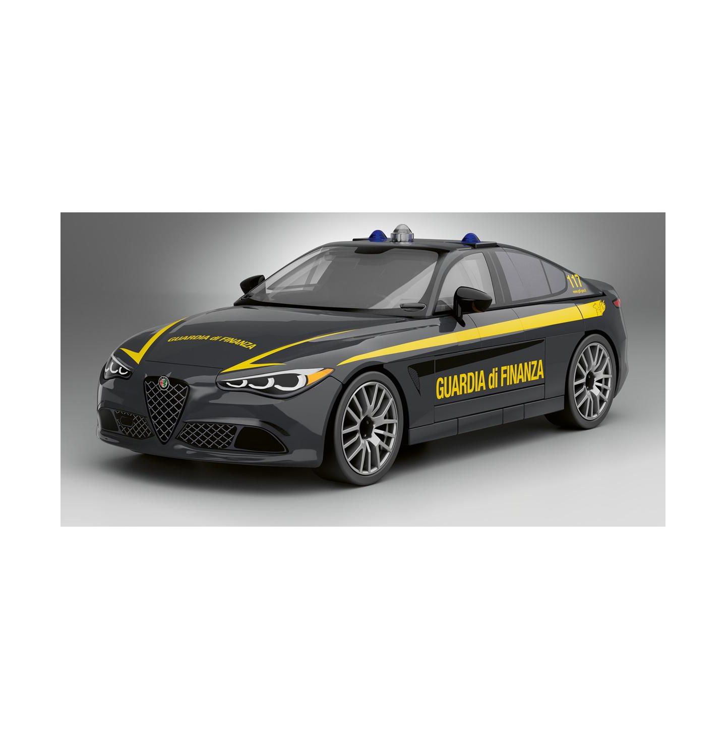 Детский конструктор COBI Alfa Romeo Giulia Quadrifoglio Guardia di Finanza 97-Piece Building Set, Ages 6+ — фото 7