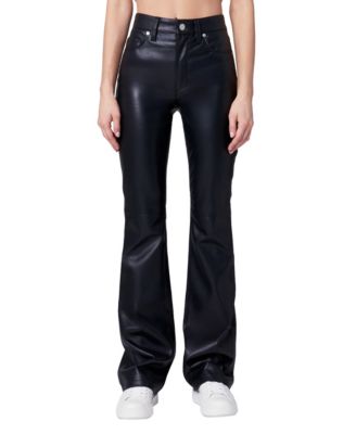 Women's Trade Mark High-Waisted Flare Faux Leather Pants
