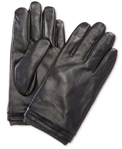 Ryan Seacrest Distinction Men's Leather Gloves, Only at Macy's