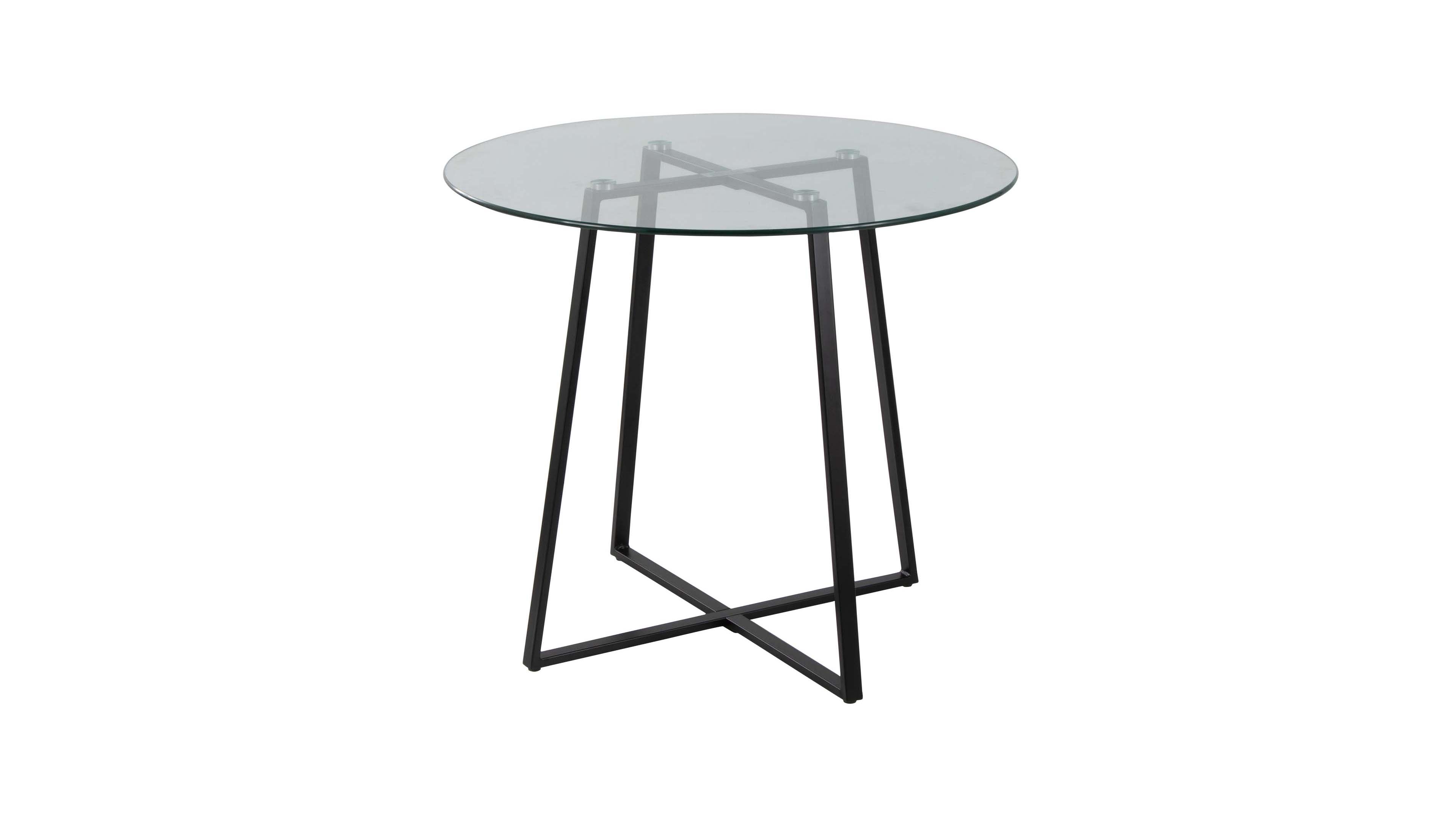 Lumisource Cosmo 30.25" Tempered Glass Contemporary Dinette Table