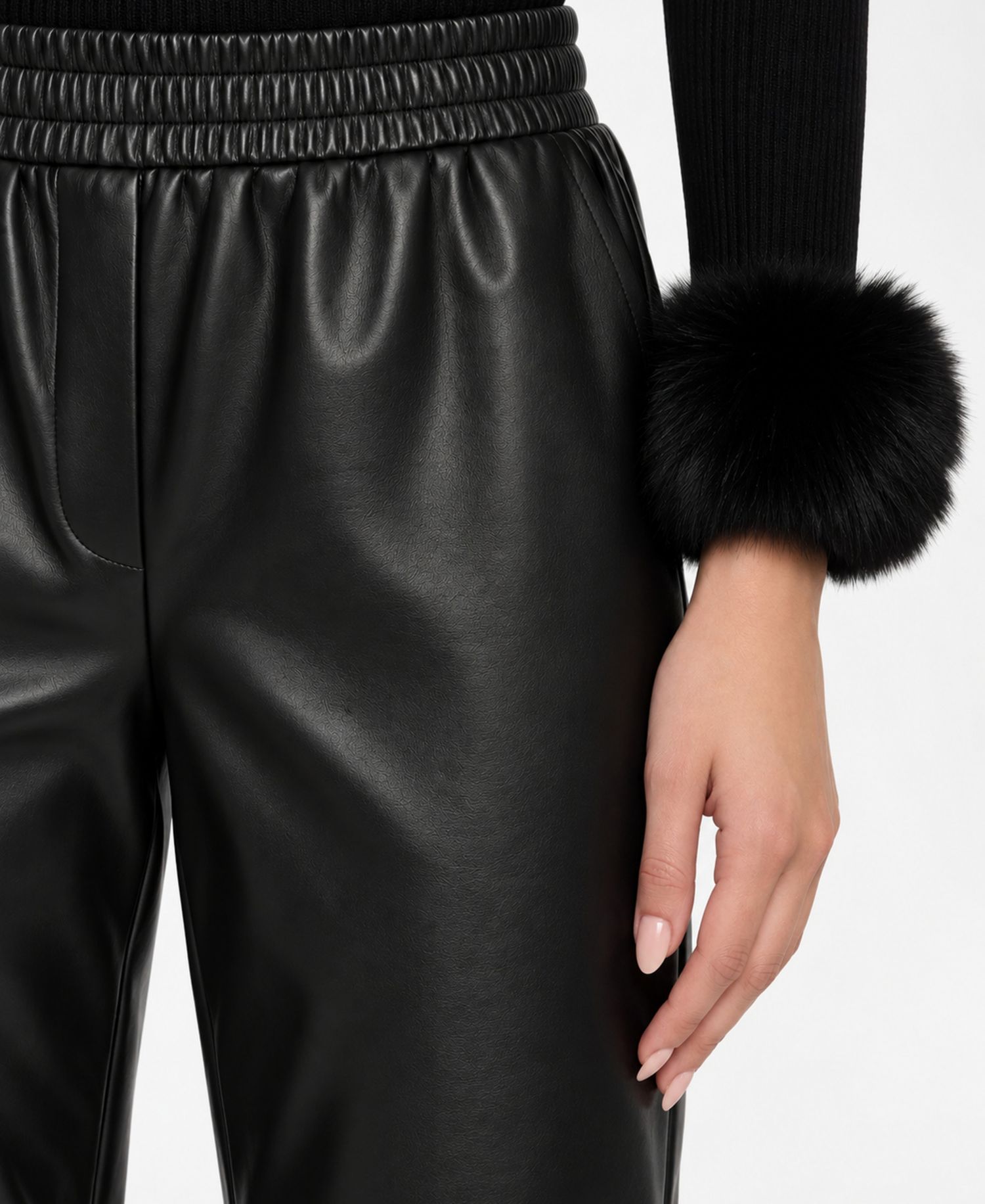 Women's Madelyn High-Rise Pull-On Slim Faux Leather Pants