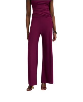 Women's Matte Jersey Pull-On Trouser Pants