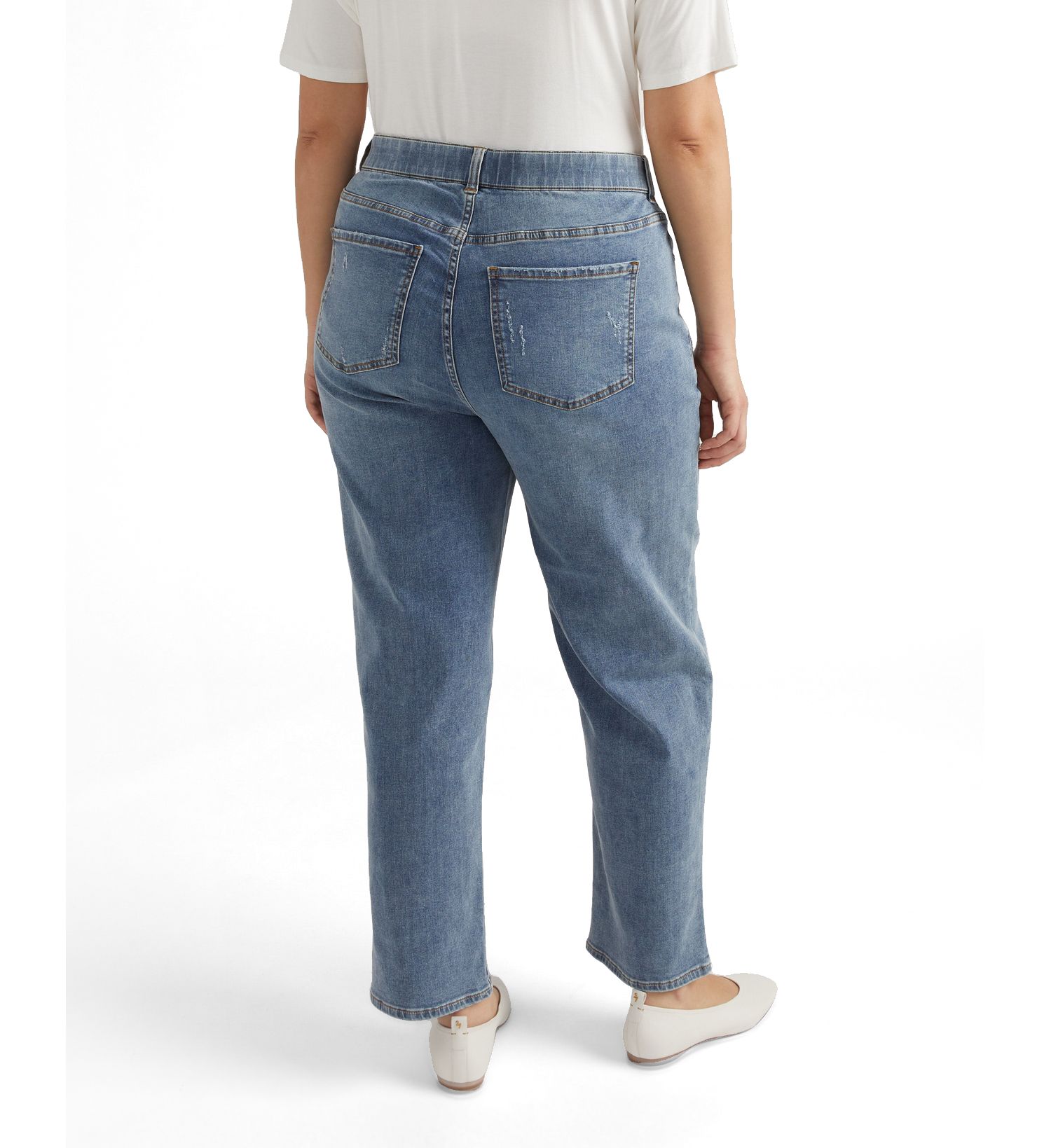 Plus Size Ella High Rise Straight Leg Jeans