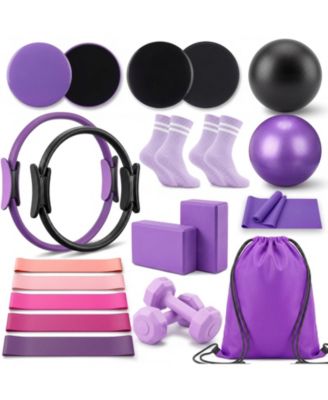 21 in 1 Home Pilates Kit All in One Fitness Equipment Set for Beginners Full Body Workout