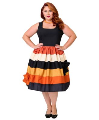 Plus Size Cindy Tiered Square-Neck Bow Dress