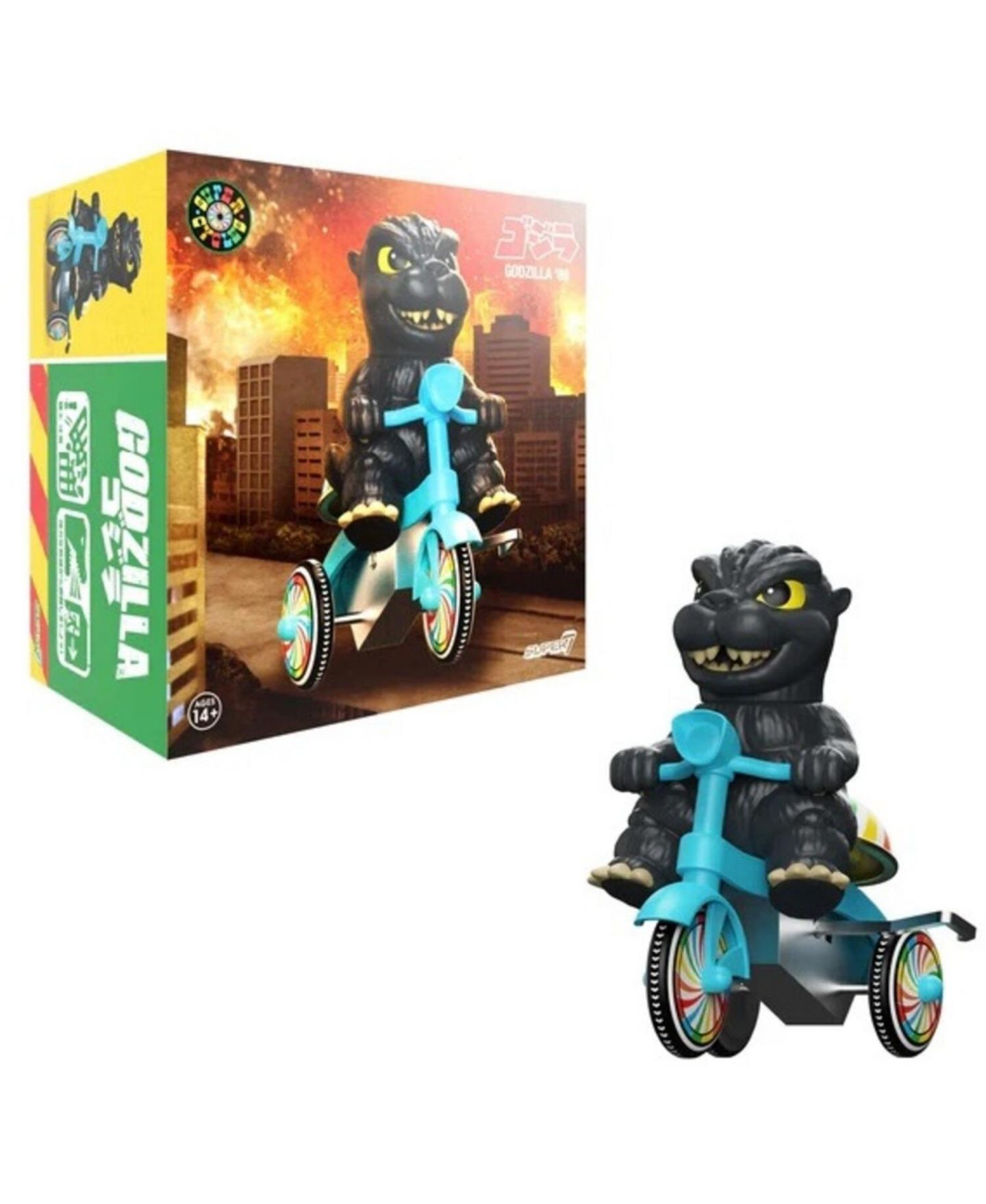 Детская игрушка Super7 Toho Super Cycles Godzilla '89 Wind-Up Collectible Toy Vehicle — фото 1