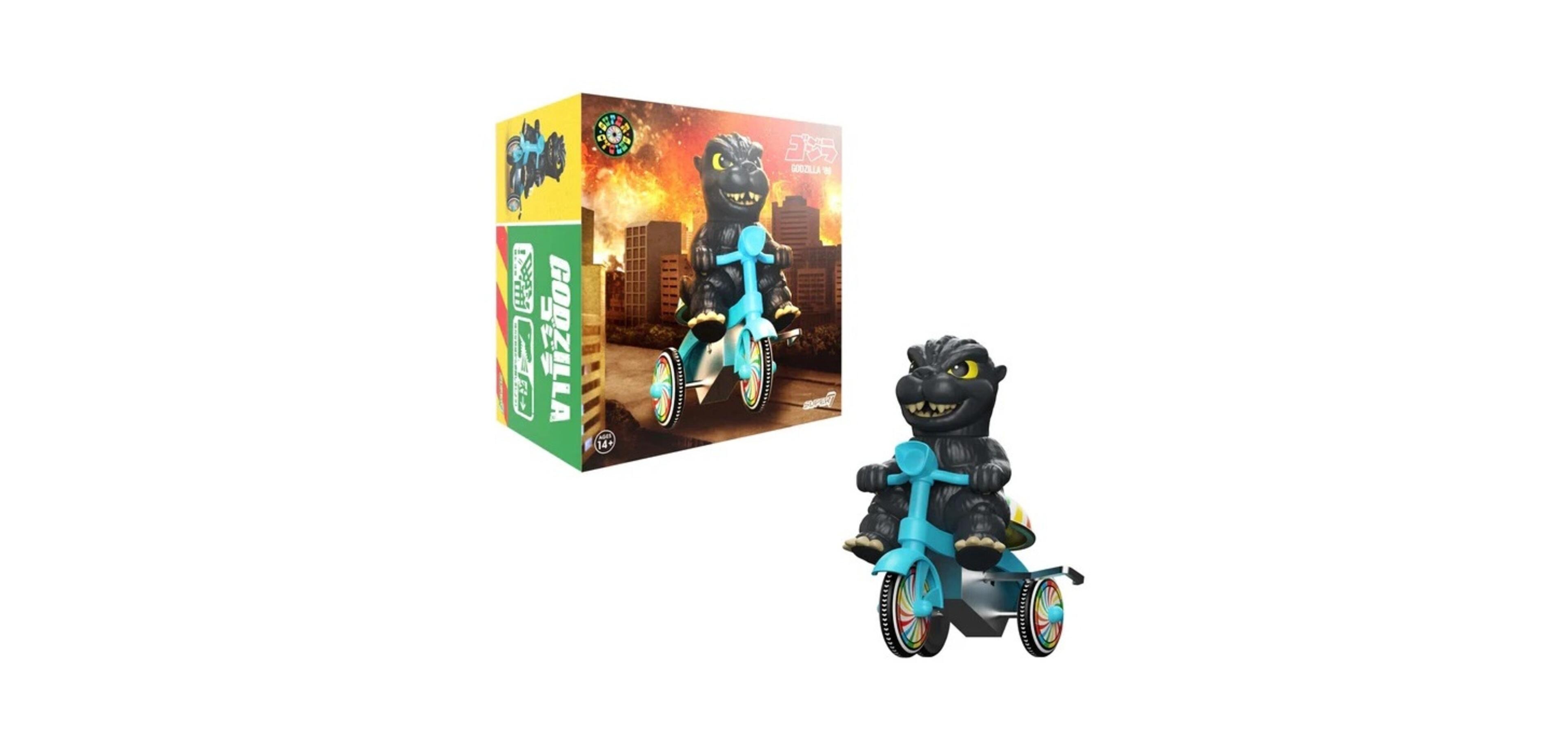 Super7 Toho Super Cycles Godzilla '89 Wind-Up Collectible Toy Vehicle