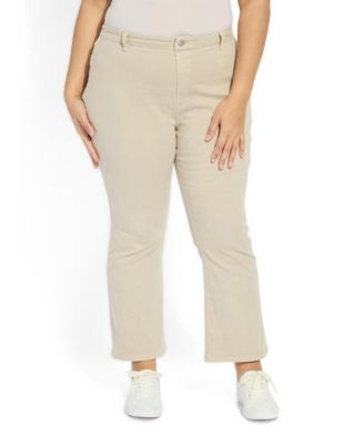 Plus Size Ankle Estelle Everyday Flare Denim Curvy, 27" Inseam