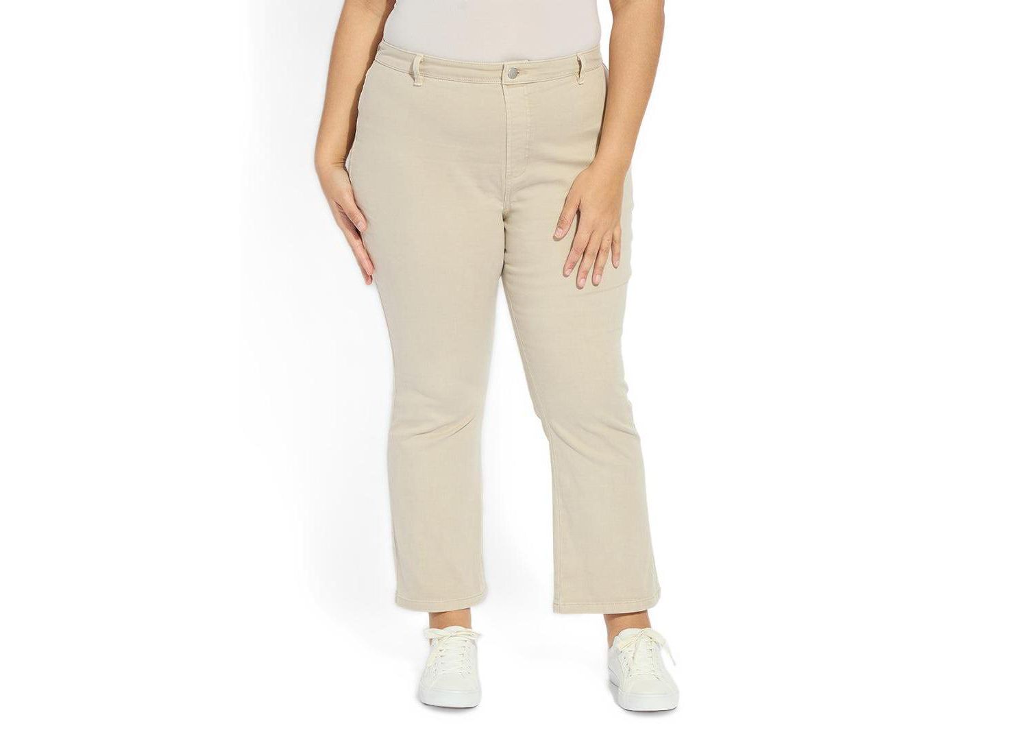 Plus Size Ankle Estelle Everyday Flare Denim Curvy, 27" Inseam