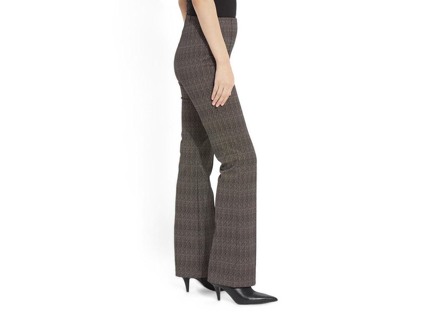 Женские брюки LYSSE Elysse High-Rise Wide-Leg Jacquard, цвет: Молочный / Pepper — фото 3