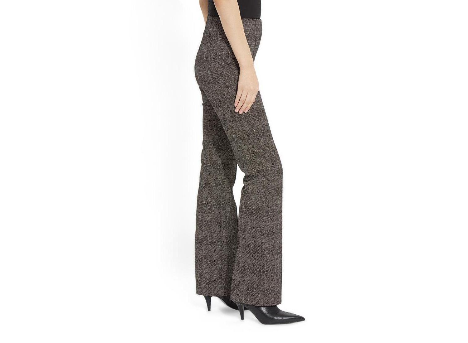 Women's Elysse High-Rise Wide-Leg Jacquard Pants