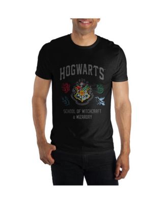 Men's Hogwarts School Of Witchcraft And Wizardry Graphic Short-Sleeve T-Shirt