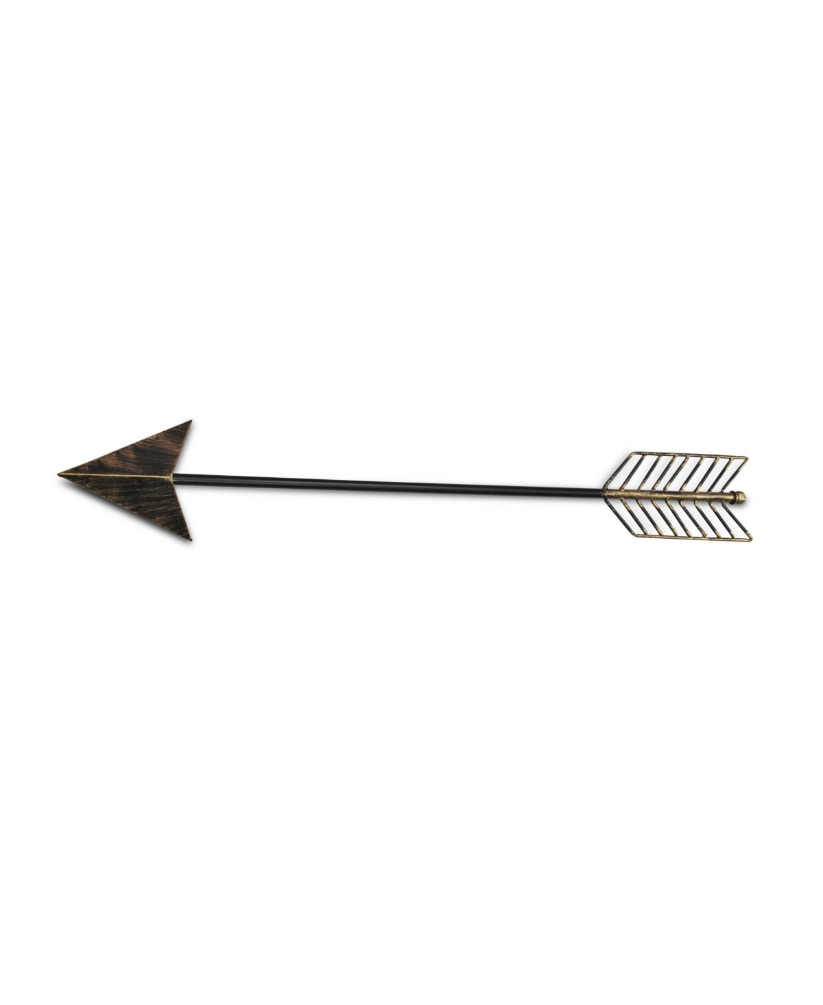 HomeRoots Burnished Tone Metal Arrow Wall Decor