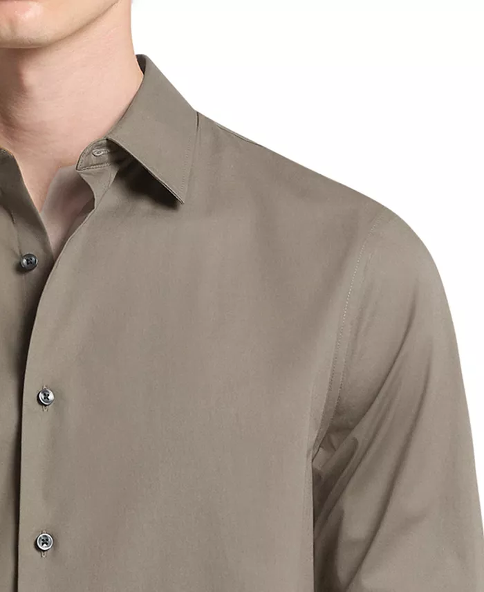 Men's Stretch Button-Front Solid Shirt - thumbnail 5