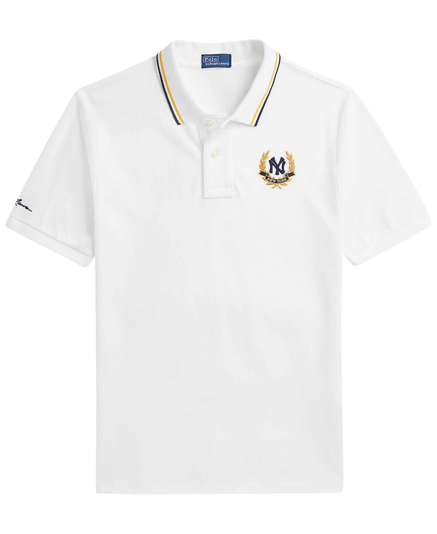 Поло Polo Ralph Lauren New York Yankees Short-Sleeve Polo для мальчиков, цвет: Белый — фото 1