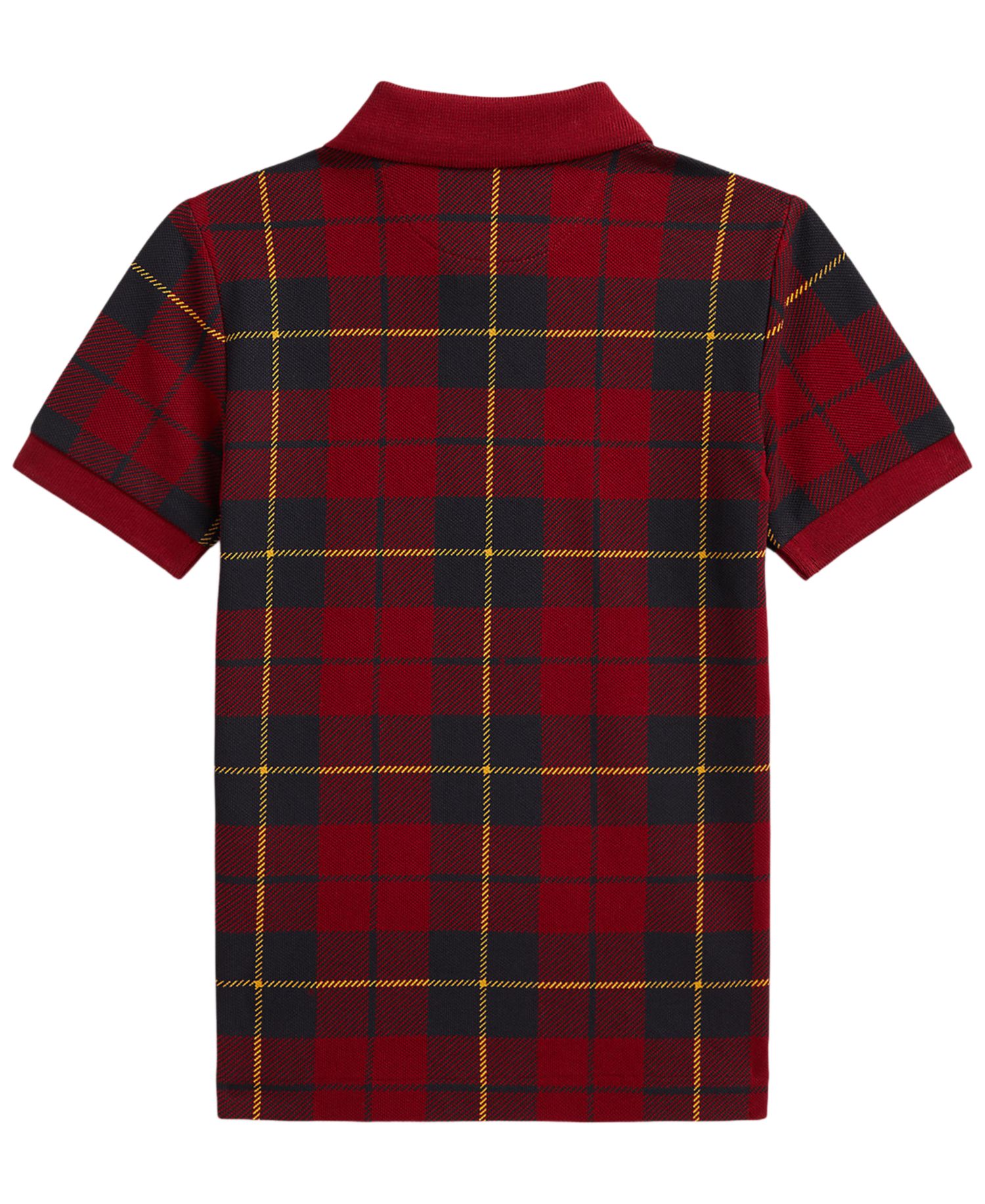 Boys' 2T-7 Plaid Short-Sleeve Polo Shirt