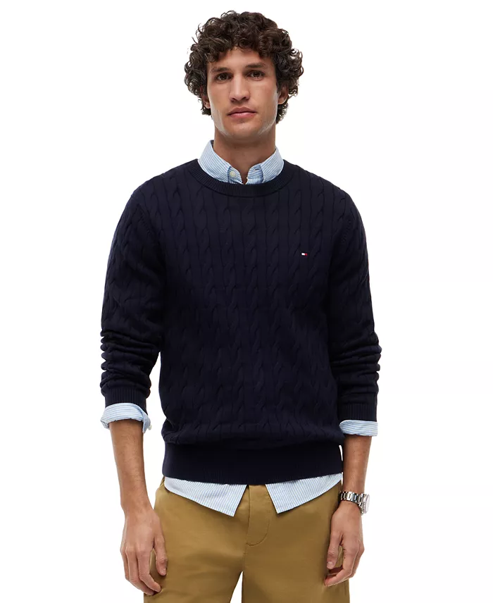 Men's Classic Cable Crewneck Sweater - thumbnail 5