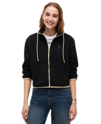 Women's Funnel Neck Long-Sleeve Fleece Jacket