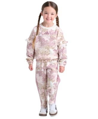 Girls' 2T-6X Long-Sleeve Sweatshirt and Pants, 2-Piece Set