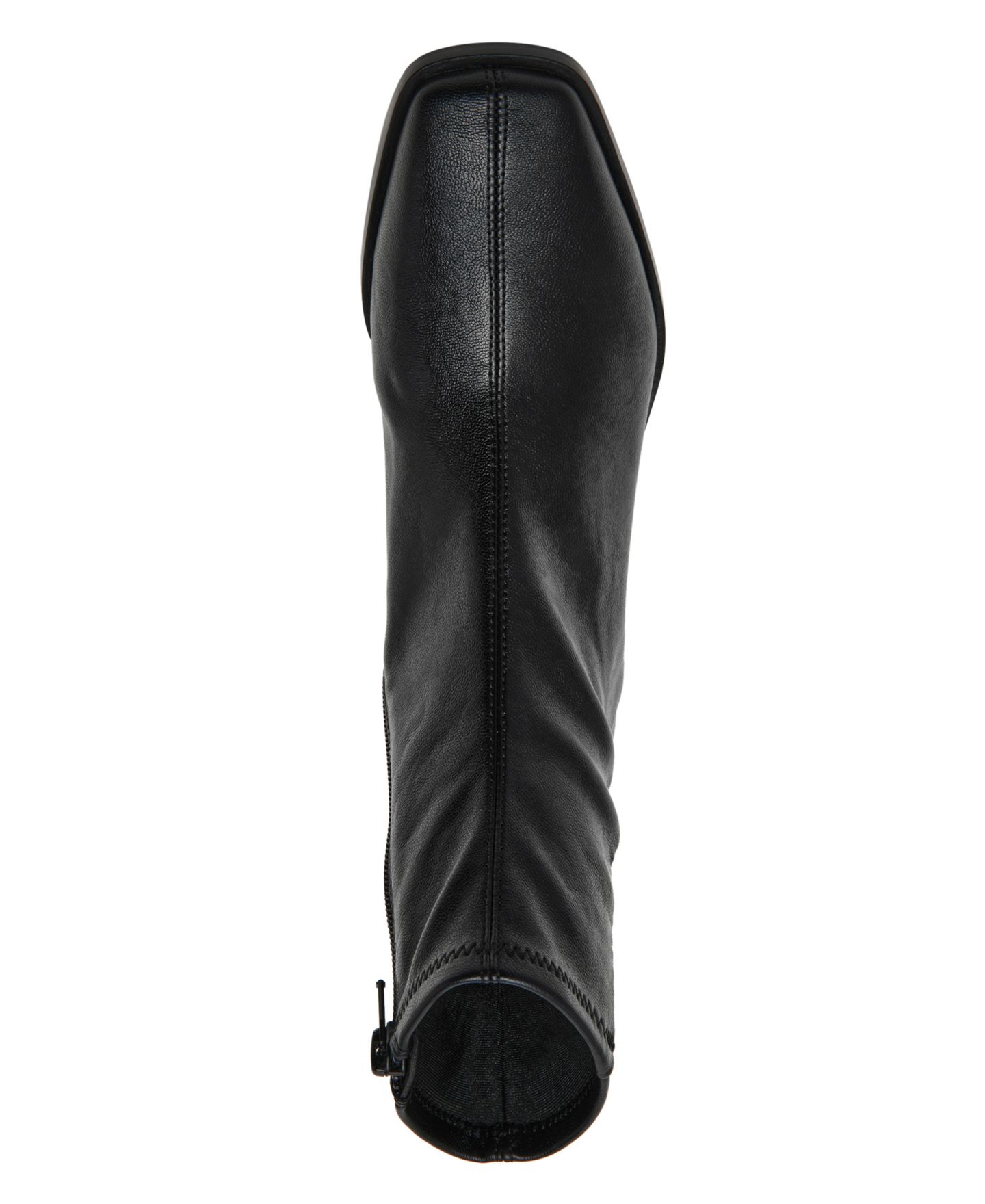 Женские носки Steve Madden Eralyn Block Heel Square Toe Sock Booties, цвет: Чёрный — фото 4
