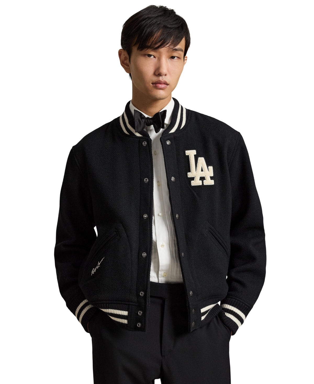 Polo Ralph Lauren Men's Los Angeles Dodgers Varsity Wool-Blend Jacket