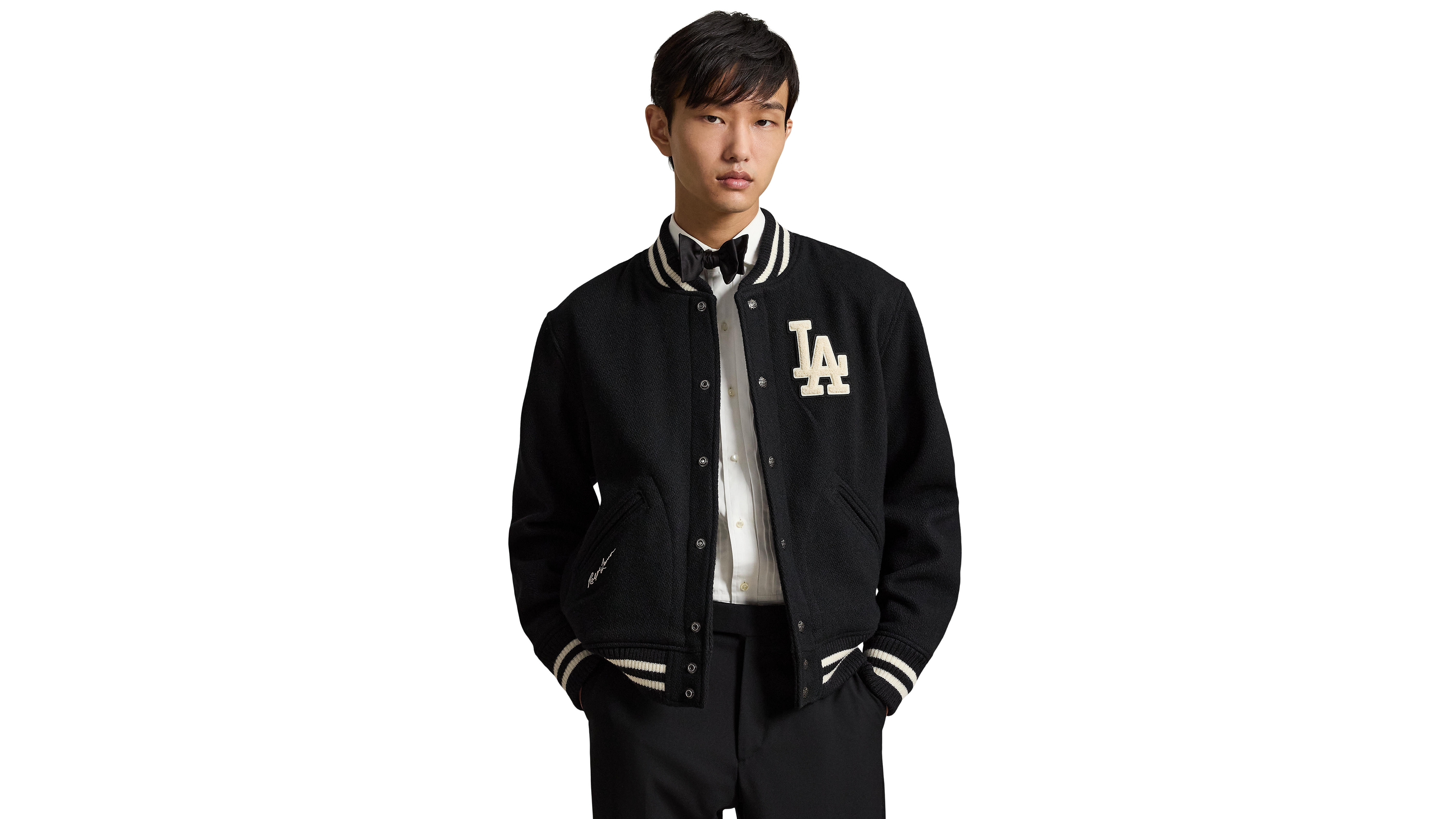 Polo Ralph Lauren Men's Los Angeles Dodgers Varsity Wool-Blend Jacket
