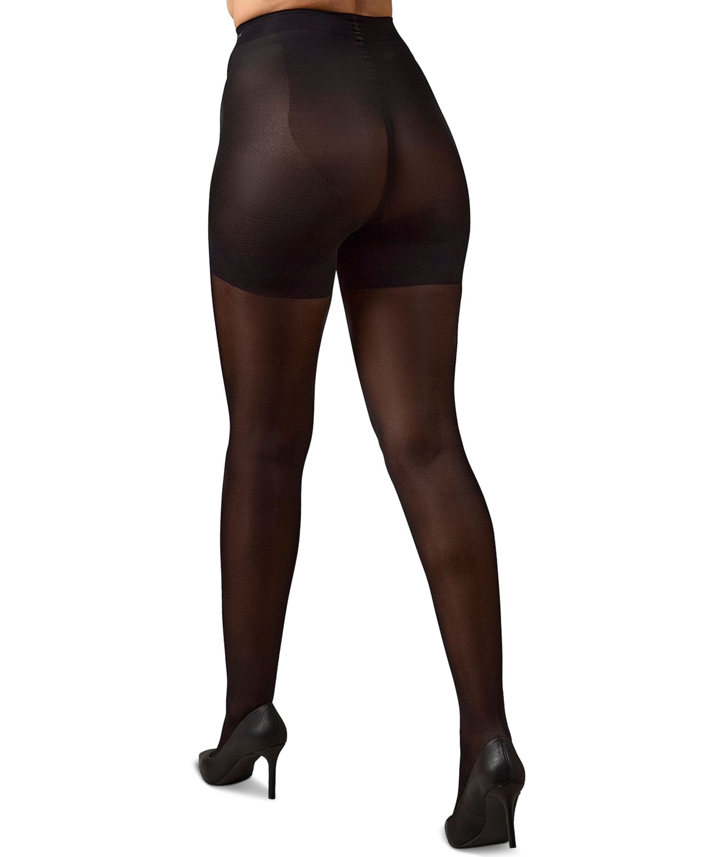 Женские колготки MeMoi Lustre Semi-Opaque Shaper Tights, цвет: Чёрный — фото 3